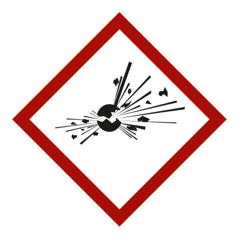Gefahrstoffsymbol Explodierende Bombe, Typ: 03052