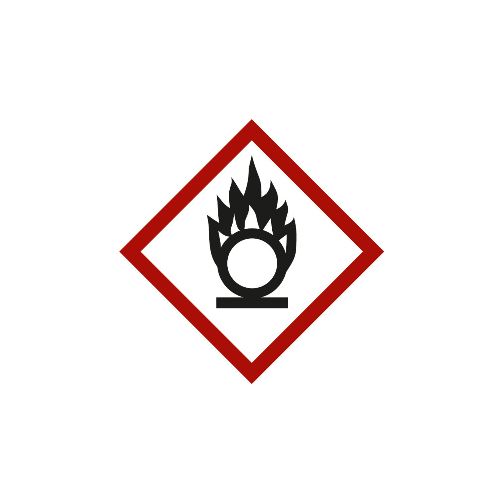 Gefahrstoffsymbol Flammeüber Kreis, Typ: 03015 ; nVent HOFFMAN