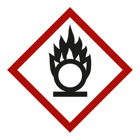 Gefahrstoffsymbol Flammeüber Kreis, Typ: 03037