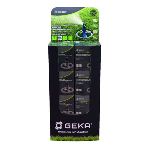 GEKA Arroseur circulaire/sectoriel Multi en présentoir 30 x 17.0006.9