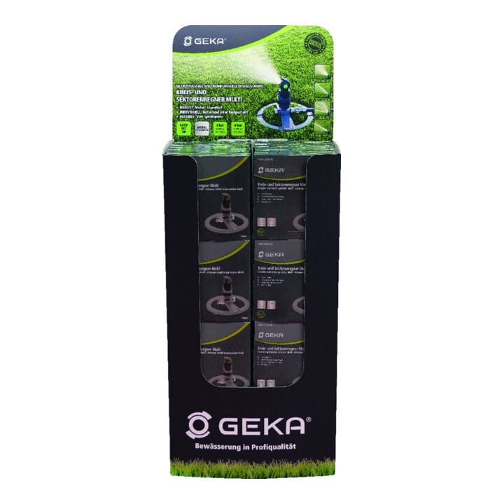 GEKA Arroseur circulaire/sectoriel Multi en présentoir 30 x 17.0006.9