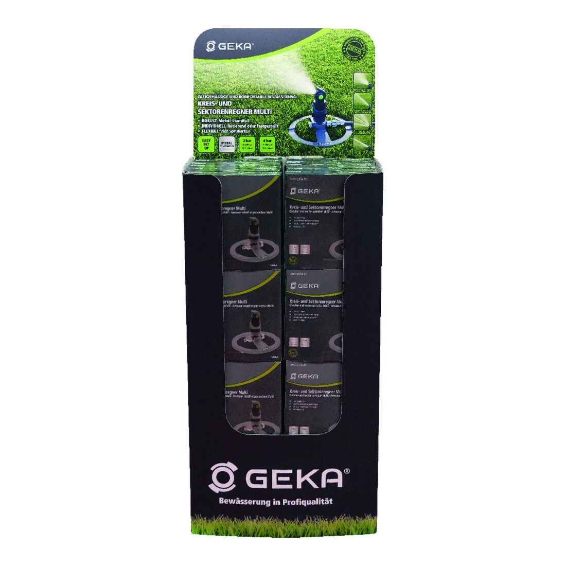 GEKA Arroseur circulaire/sectoriel Multi en présentoir 30 x 17.0006.9