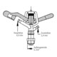 GEKA Arroseur circulaire V35 MS AG G3/4",SB HD/ZD : 4,4/2,4mm-3
