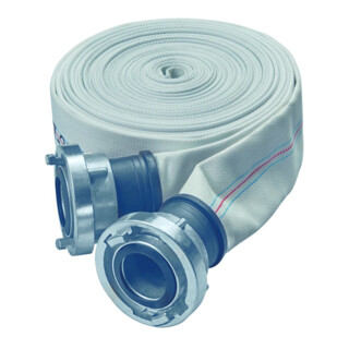 GEKA Bauschlauch met Storz D-koppeling 25 mm 20 m wit
