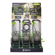 GEKA Chariot de tuyau P25SST 1/2" tuyau préassemblé palette 6 pièces