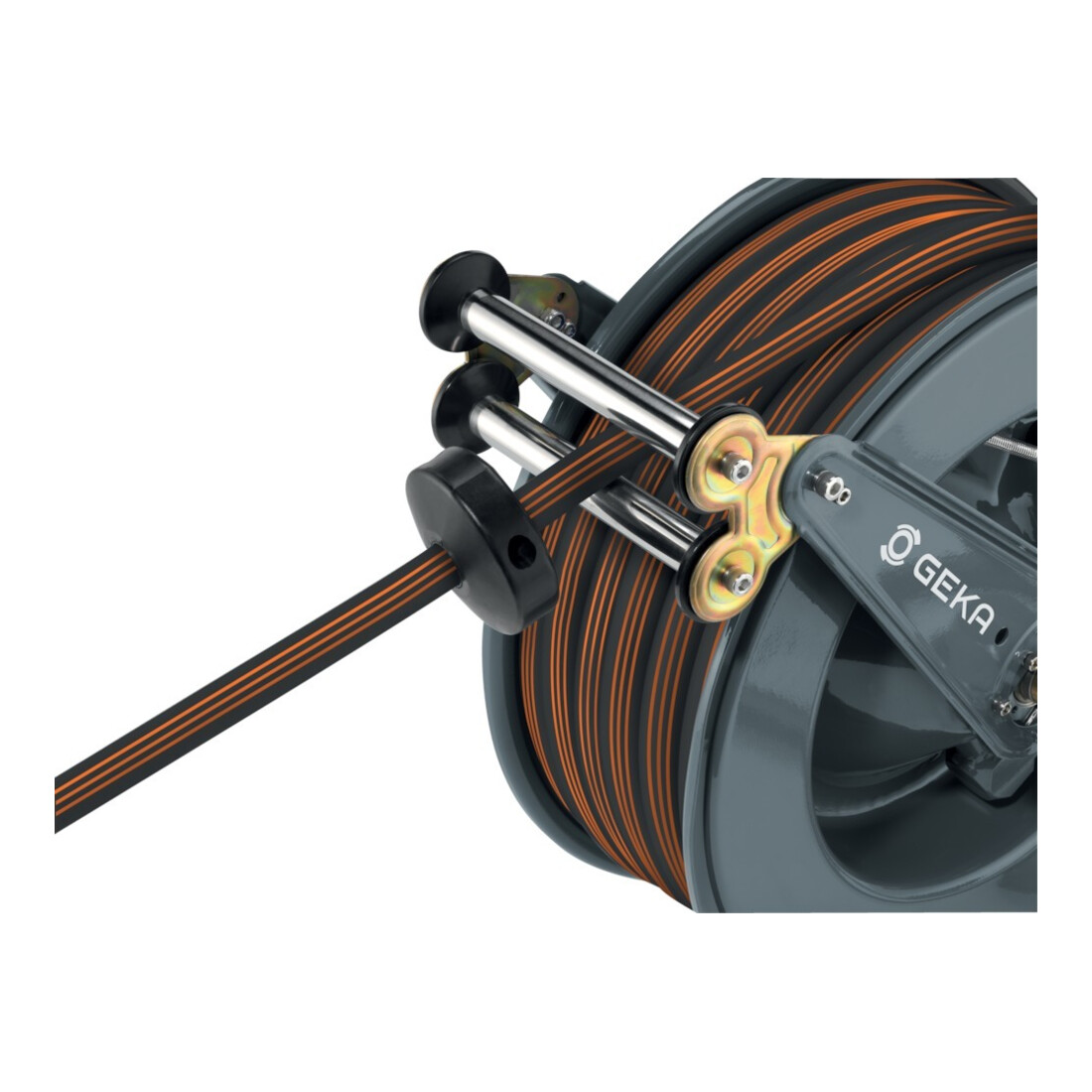 GEKA Enrouleur de tuyau plus, PA30GSK, incl. tuyau EPDM 25m EURO TRIX 3/4