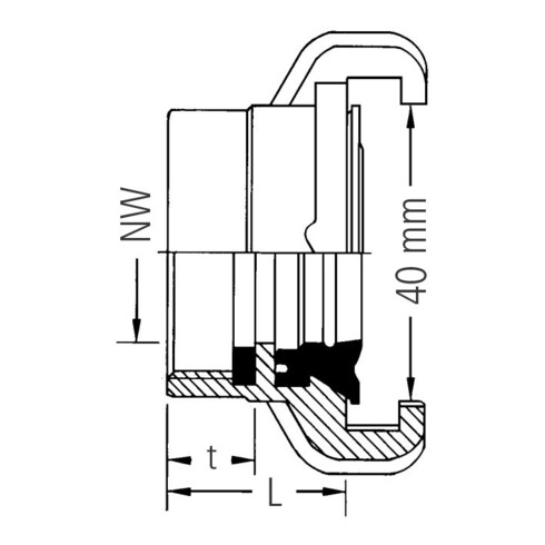 GEKA® plus-Gewindestück KS, IG G1.1/2