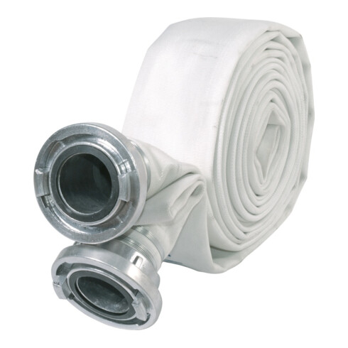 GEKA Karasto Tuyau plat de chantier avec raccord B, 75 mm, 30 m