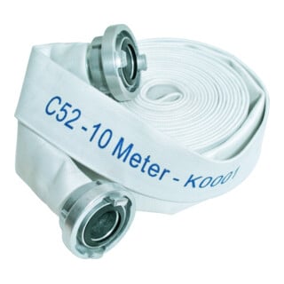 GEKA Karasto Tuyau plat de chantier avec raccord C, 52 mm, 30 m
