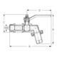 GEKA Kugelauslaufventil L,MS vn.Griff rot,3/4",SB mit rotem Griff-4