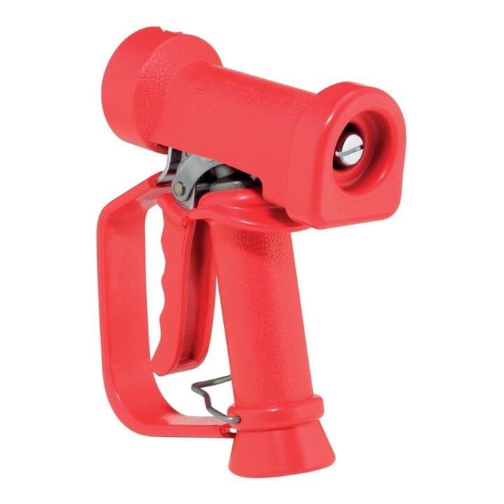 GEKA Pistolet de nettoyage professionnel eau chaude rouge inox max. 24 bar G1/2 IG