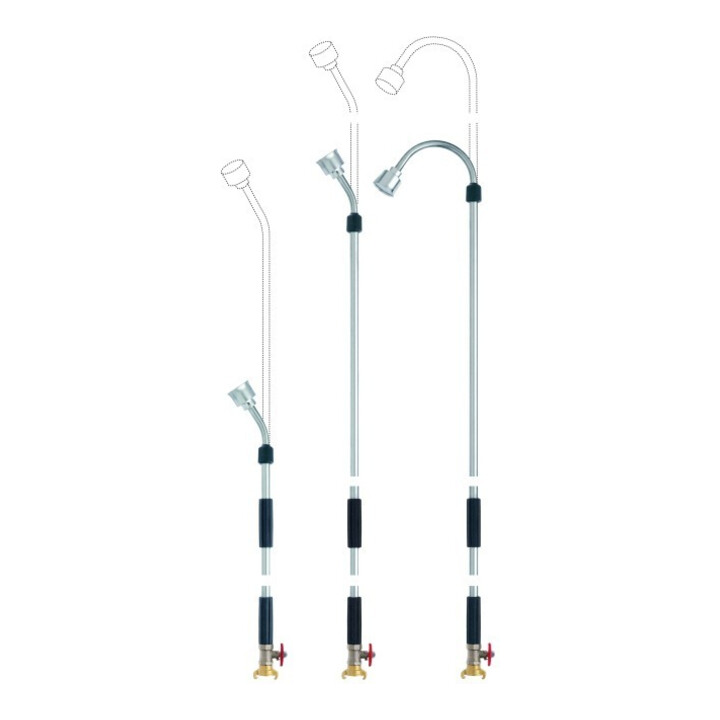 GEKA plus Dispositif de coulée Vario 135Gr. Tube télescopique 145-225cm LM