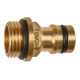 GEKA plus Fiche d'appareil, système de connexion, KTW, laiton, Mâle G1/2" avec collerette Bl-1