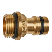 GEKA plus Fiche d'appareil, système de connexion, KTW, laiton, Mâle G1/2" avec collerette Bl
