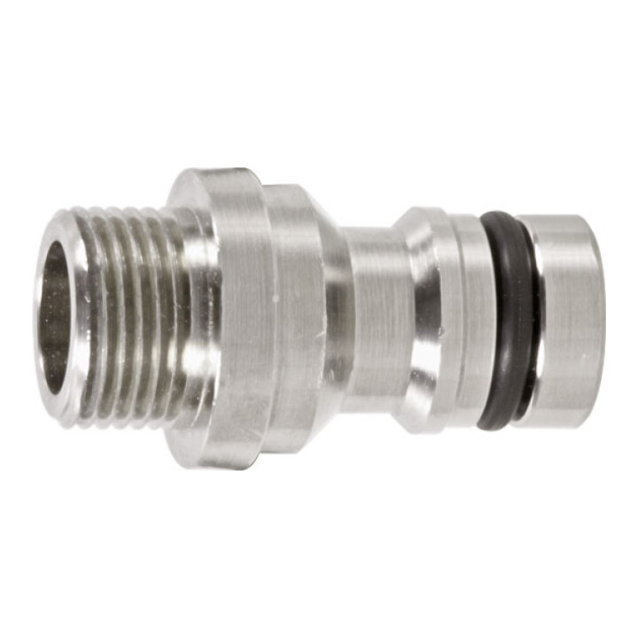 GEKA plus-Gerätestecker St-Sys.MS vn.,AG G3/4",BL plus Stecksystem