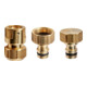 GEKA plus - Kit de base KTW G3/4", 1/2", bouchon, MS, laiton, 1xG3/4", 2x1/2-1