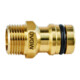 GEKA plus Prise d'appareil, système de connexion, KTW, laiton, Mâle G1/2" Bl-1