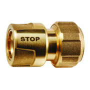 GEKA plus Raccord de tuyau, système à emboîtement, KTW, arrêt d'eau, laiton, 3/4"-19mm Bl-2
