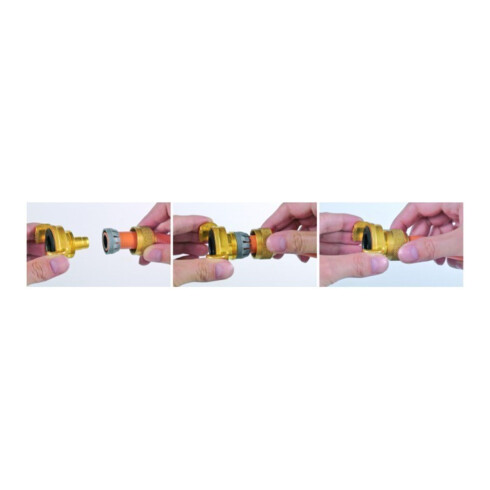 GEKA plus Raccord de tuyau Z, 2 pièces, MS, 3/4", SB