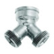 GEKA plus Raccord en T MS, FI G3/4", 2x FM G3/4", SB-3