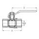 GEKA plus Robinet à boisseau sphérique Type 3 MS vn., 2xF G1/2",SB-4