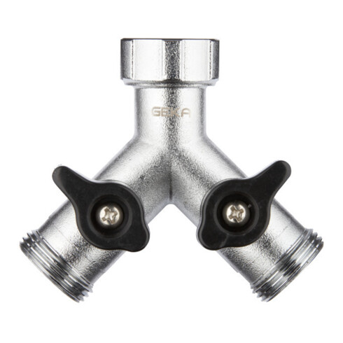GEKA plus Robinet à deux voies MF G3/4 2xMG G3/4MS Cr plus