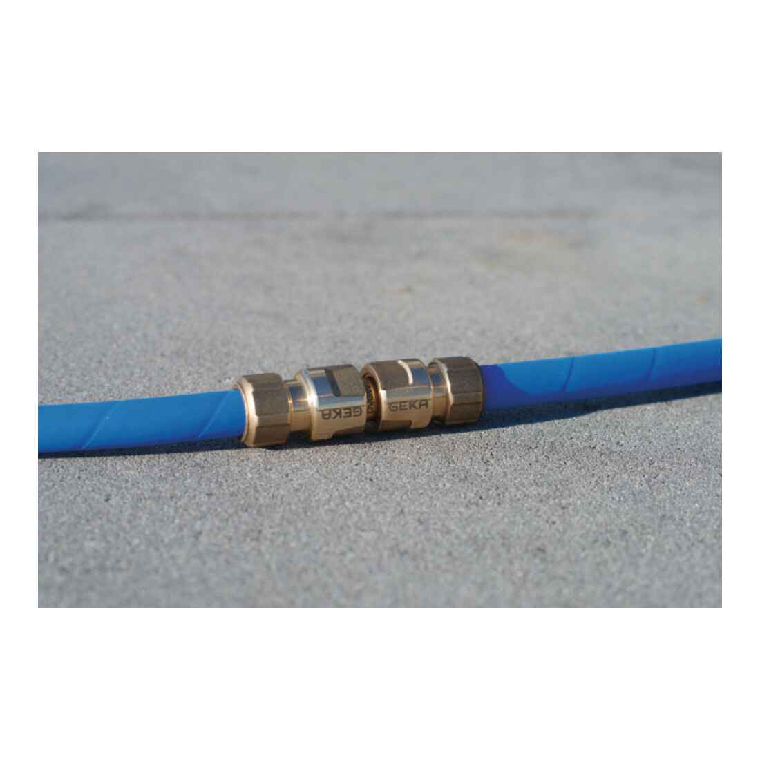 GEKA plus-Schlauchstück, Stecksystem, KTW, Messing, 1/2"-13mm Bl