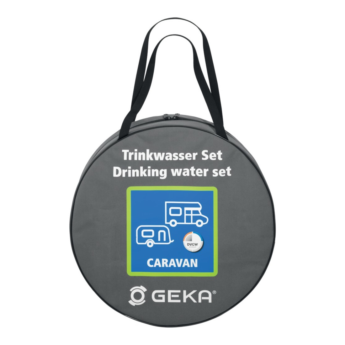GEKA plus Set système de raccordement caravane, KTW, tuyau eau potable 1/2", 10m, sac