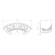 GEKA plus Support mural pour tuyau, Al, 189x86x70mm, SB-4
