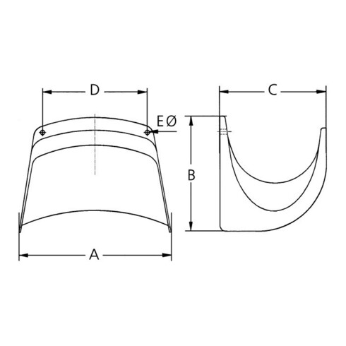 GEKA plus Support mural pour tuyau, KS, 270x200x190mm, SB plus