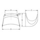 GEKA plus Support mural pour tuyau, KS, 270x200x190mm, SB plus-4