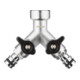 GEKA plus Valve à deux voies Système à emboîtement IG G 3/4" MS Cr EAN-1