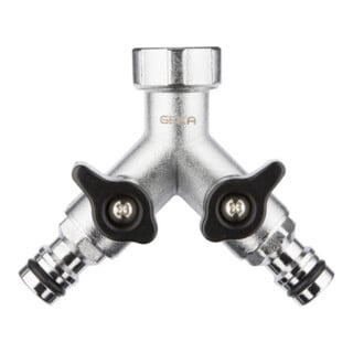 GEKA plus-Zweiwegeventil Stecksystem IG G 3/4" MS Cr EAN