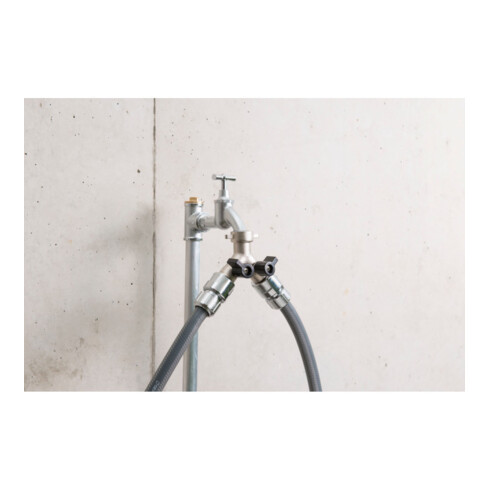 GEKA plus-Zweiwegeventil Stecksystem IG G 3/4" MS Cr EAN