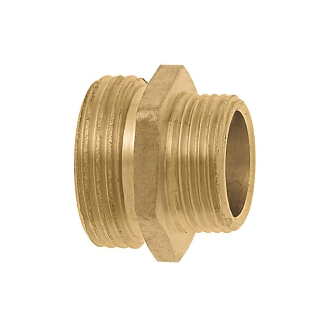 GEKA® Gewindenippel MS 6kt., 2xAG G3/4",SB