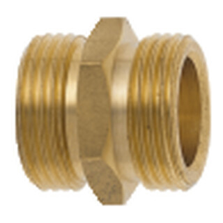 GEKA® Gewindenippel MS 6kt., AG G3/4"xG, 1",SB
