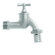 GEKA Robinet 1/2" AG G1/2MS chrome mat avec aérateur de tuyau