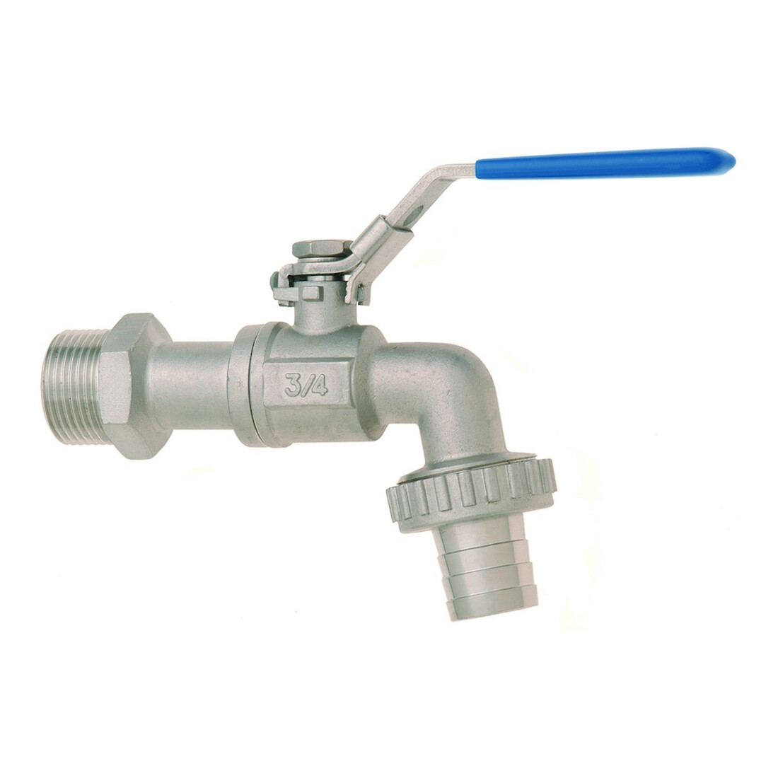 GEKA Robinet à bille VA, poignée bleue, 3/4", SB avec poignée bleue