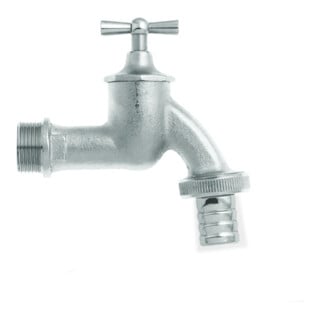 GEKA Robinet MS vc. mat AG G1/2", avec bec 1/2", SB avec raccordement