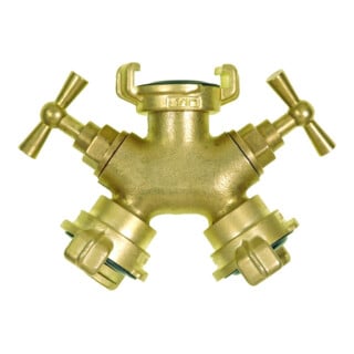 GEKA Valve deux voies MS avec valve R et raccord, emballage suspendu et raccord, emballage suspendu