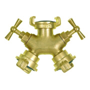 GEKA Valve deux voies MS avec valve R et raccord, emballage suspendu et raccord, emballage suspendu