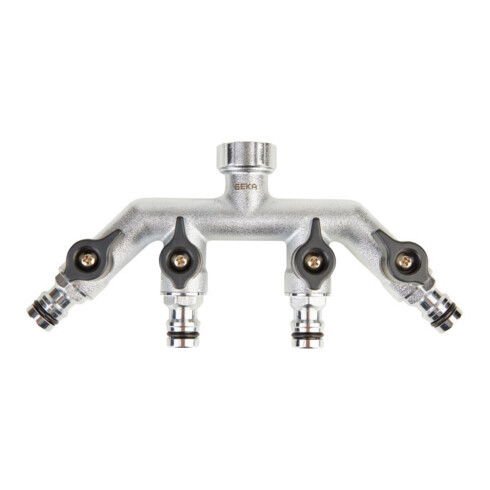 GEKA Vanne quatre voies FF G 3/4" MS Cr Carte plus système à emboîtement