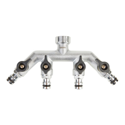 GEKA Vanne quatre voies FF G 3/4" MS Cr Carte plus système à emboîtement