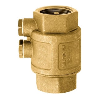 GEKA Vannes intermédiaires, version lourde, avec vis de purge MS, 2 x FI G1", SB