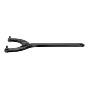 Gelenk-Stirnlochschlüssel 40-80x4mm Zapfen wechselbar i.Brünierton angelassen-1