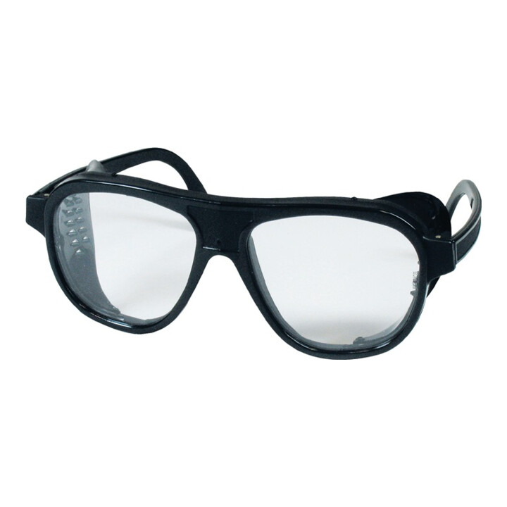 Georg Schmerler Schutzbrille EN 166 Bügel schwarz,Scheiben klar Nylon,Ku.