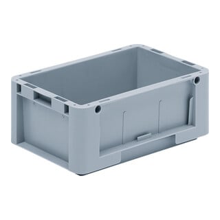 Georg Utz Stapelbehälter 4,5 l 300 x 200 x 120 mm grau glatter Boden