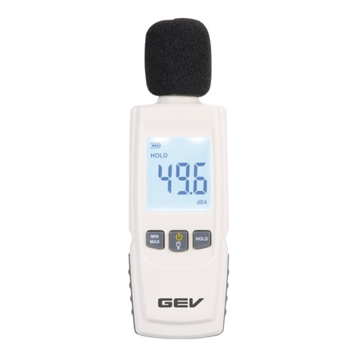 Geräuschpegelmesser 1299 30 -130 dB +/- 1,5 dB H.155mm weiß 3xAAA