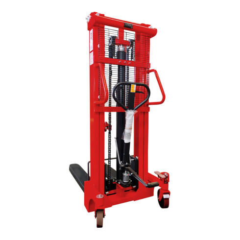 Gerbeur hydraulique STIER, capacité de charge 1000 kg, hauteur de levée 2 500 mm