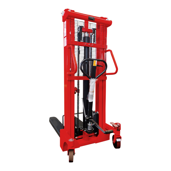 Gerbeur hydraulique STIER, capacité de charge 1000 kg, hauteur de levée 2 500 mm